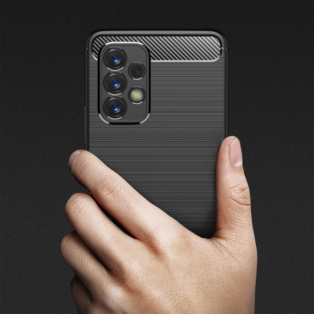 Samsung Galaxy A53 TPU-skal Brushed, Svart