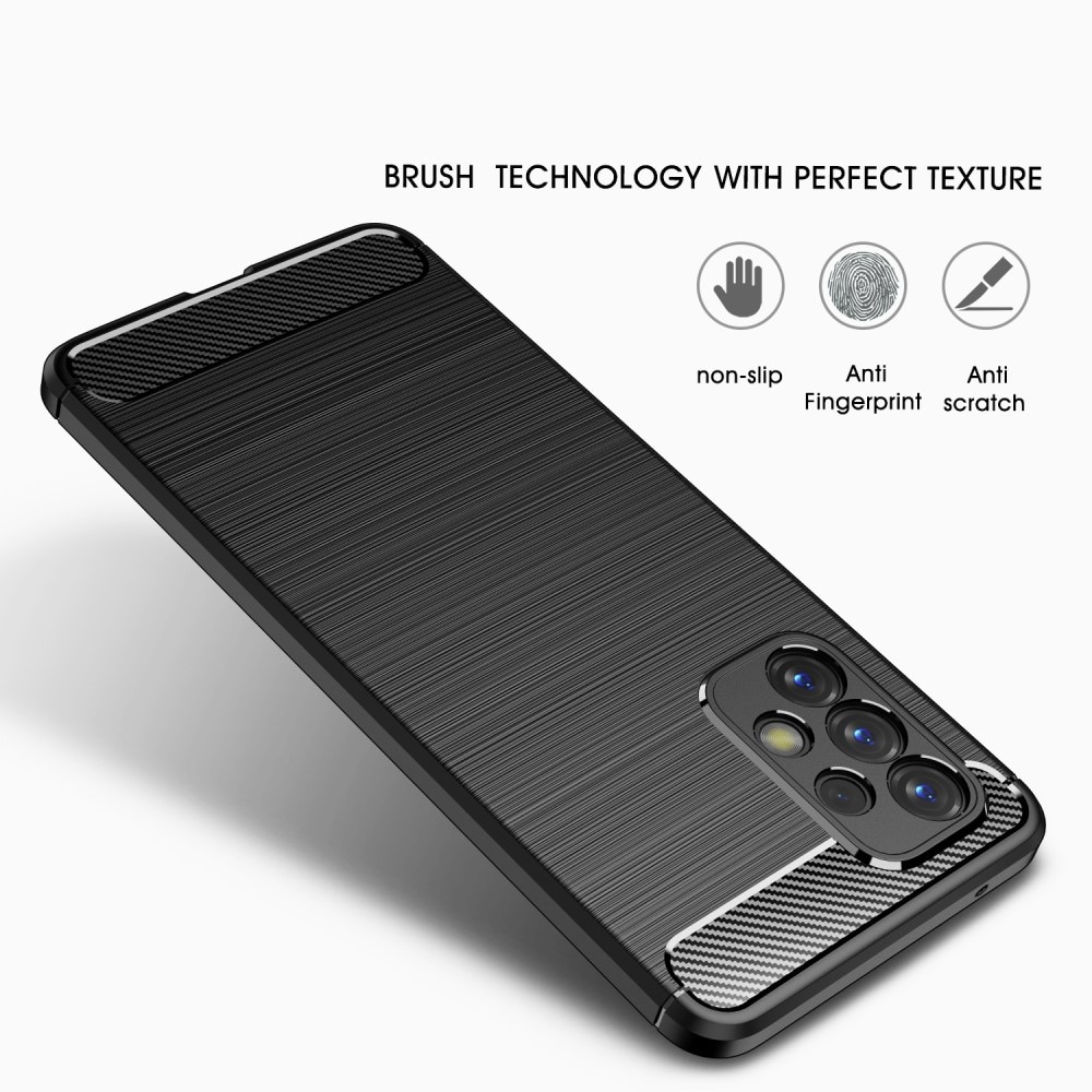 Samsung Galaxy A53 TPU-skal Brushed, Svart