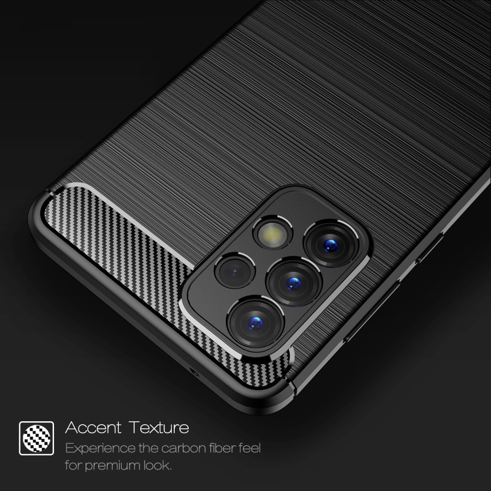 Samsung Galaxy A53 TPU-skal Brushed, Svart