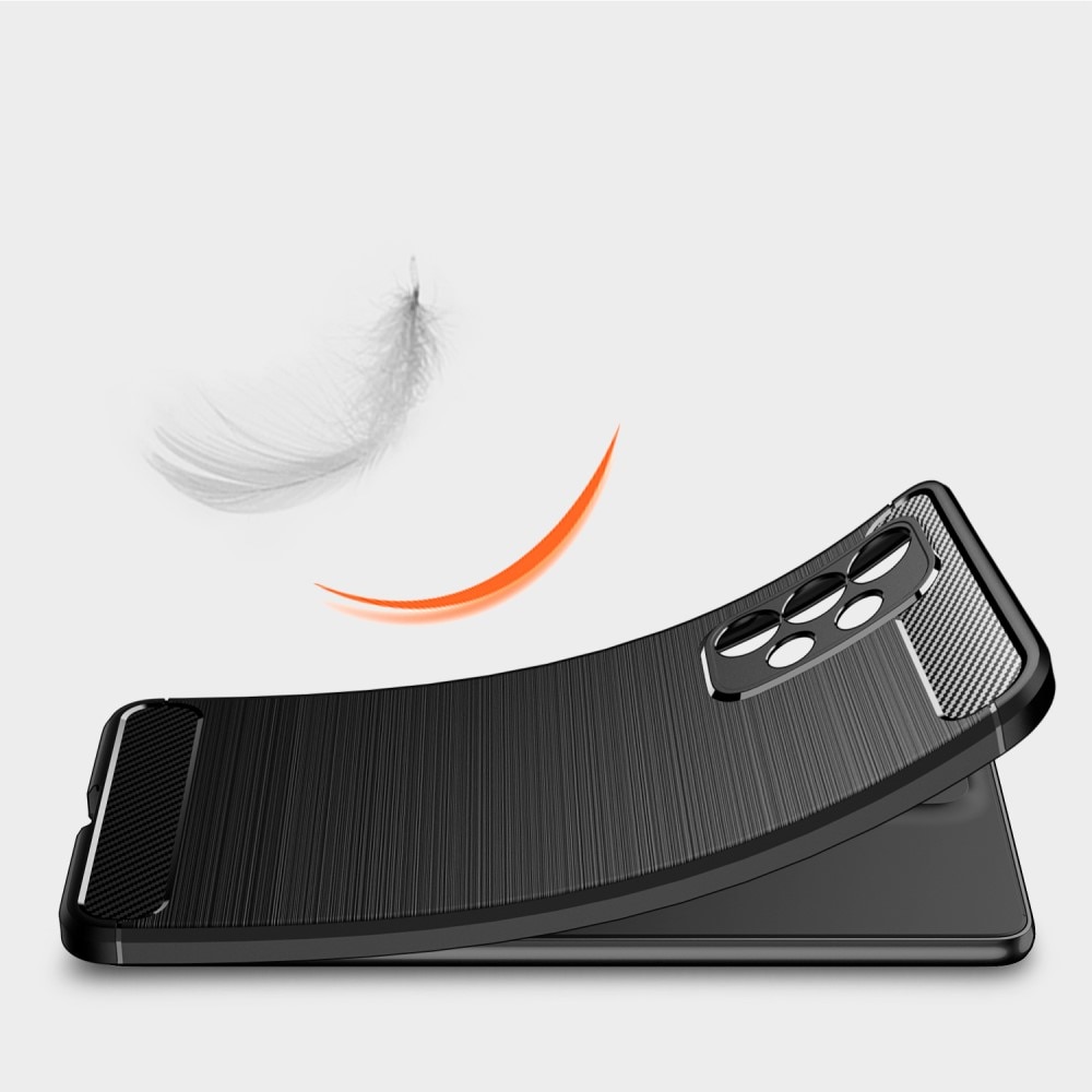 Samsung Galaxy A53 TPU-skal Brushed, Svart