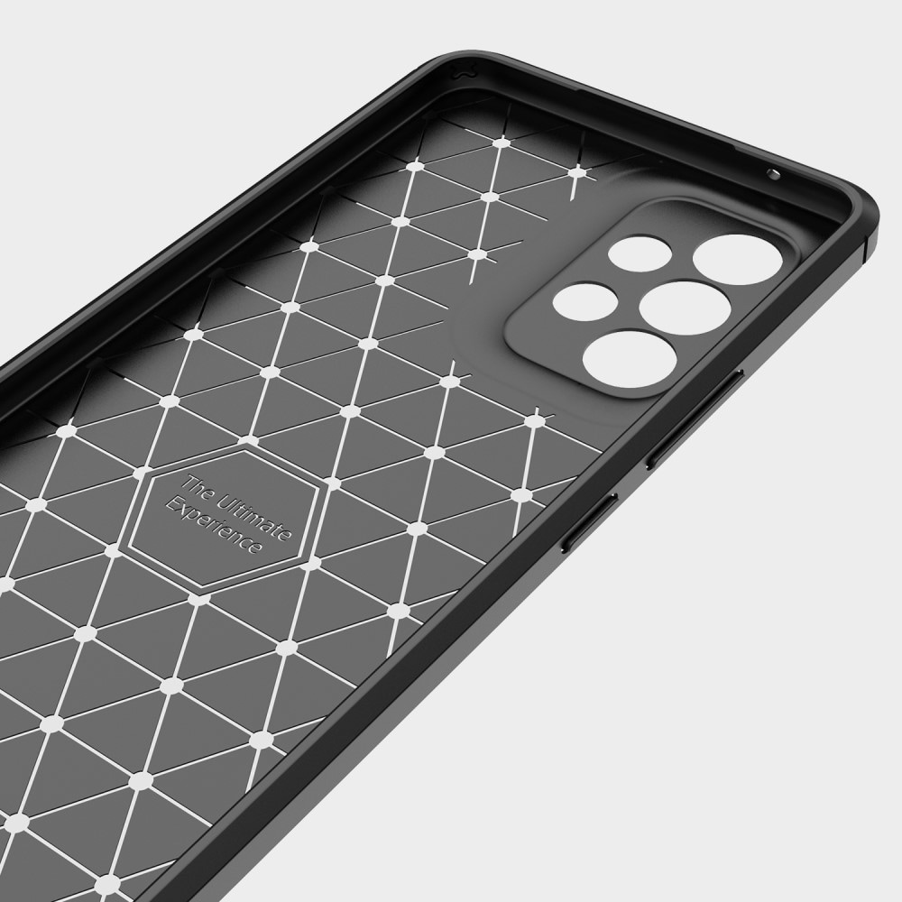 Samsung Galaxy A53 TPU-skal Brushed, Svart
