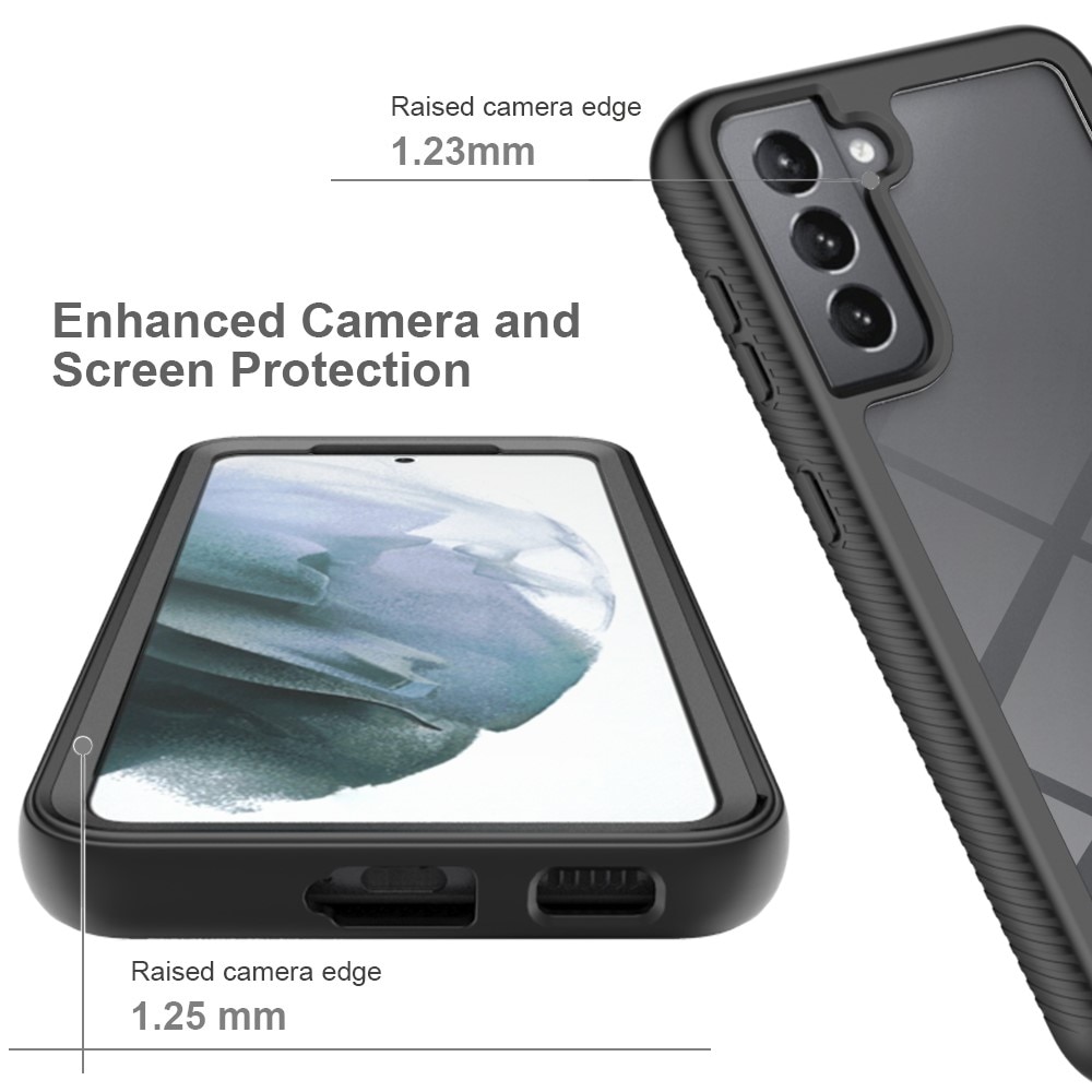 Samsung Galaxy S21 FE Mobilskal Full Protection, svart