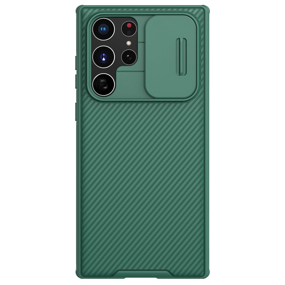 Samsung Galaxy S22 Ultra Skal med kameraskydd - CamShield, grön