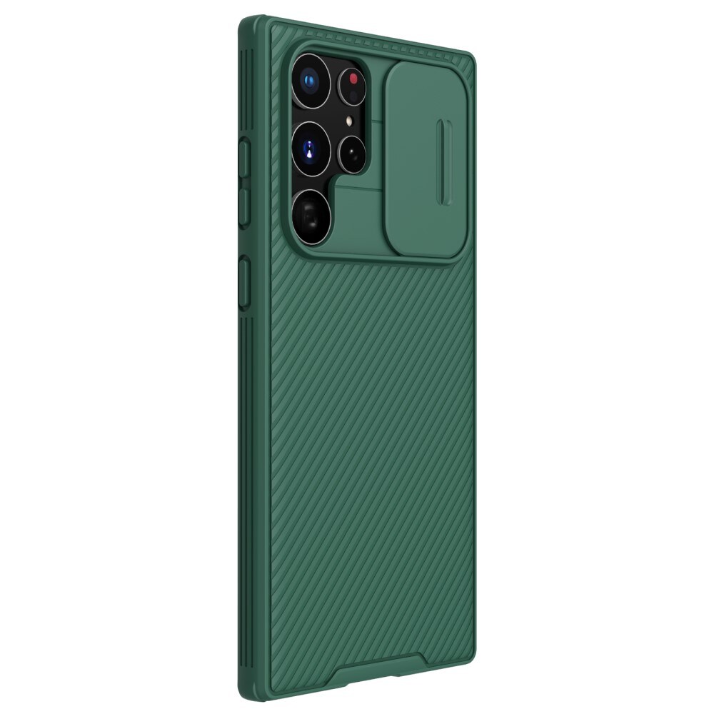 Samsung Galaxy S22 Ultra Skal med kameraskydd - CamShield, Grön