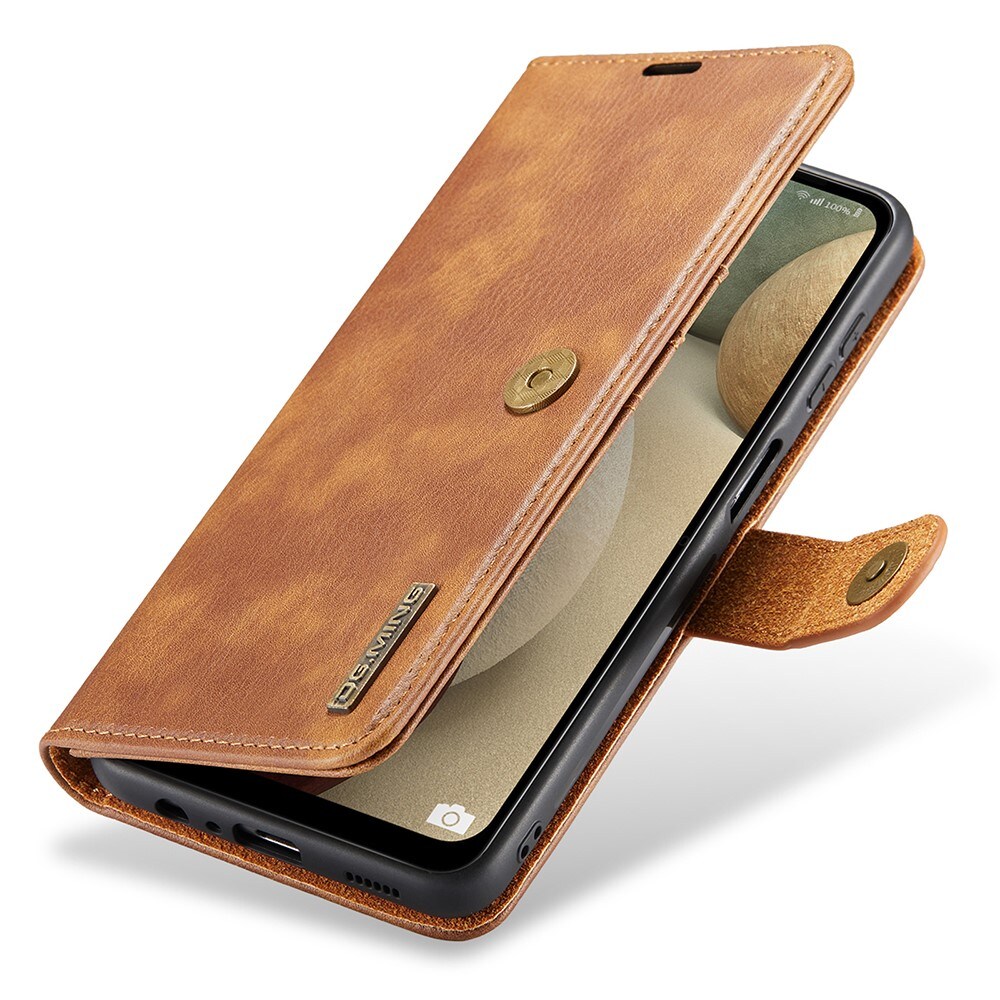 Samsung Galaxy A04s Plånboksfodral med avtagbart skal, Cognac