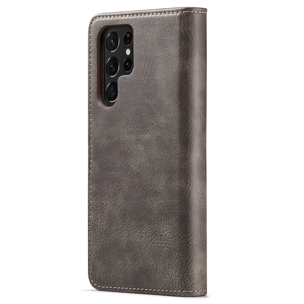 Samsung Galaxy S22 Ultra Plånboksfodral med avtagbart skal, Brun