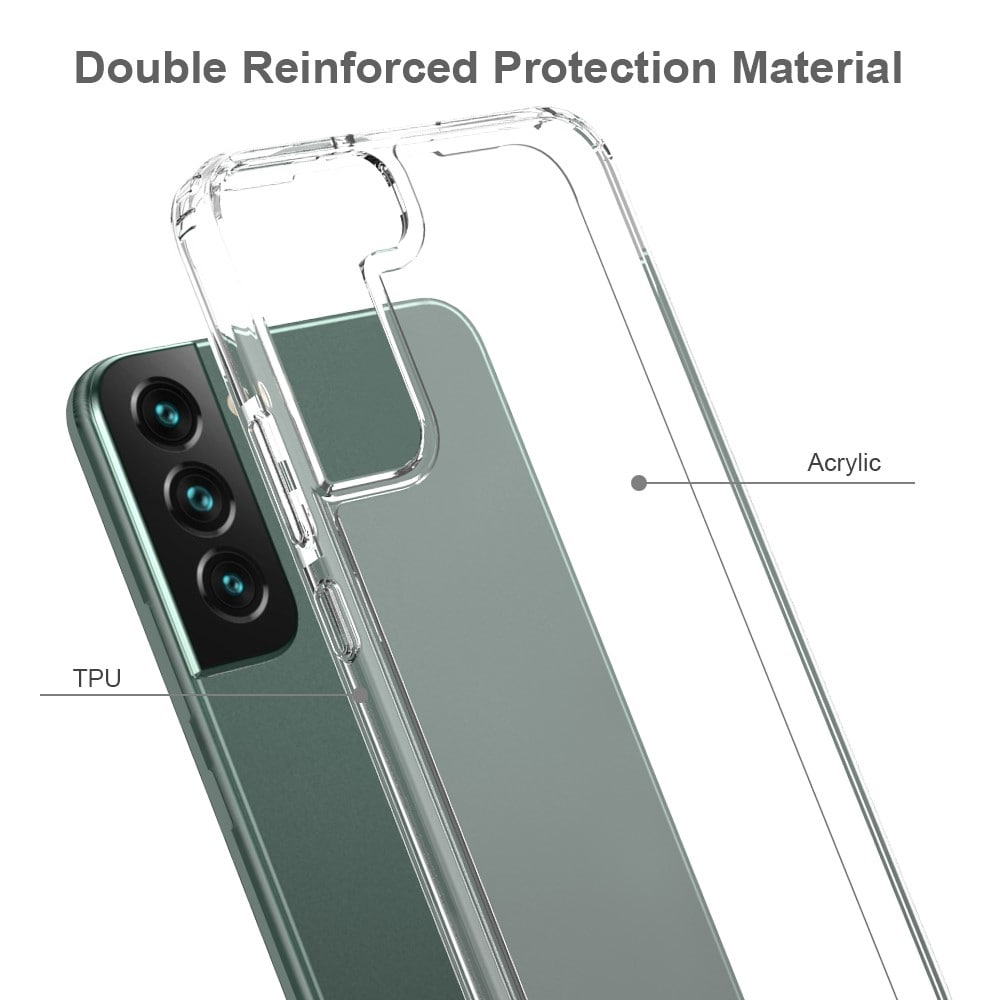 Samsung Galaxy S22 Plus Crystal Hybrid-skal, transparent