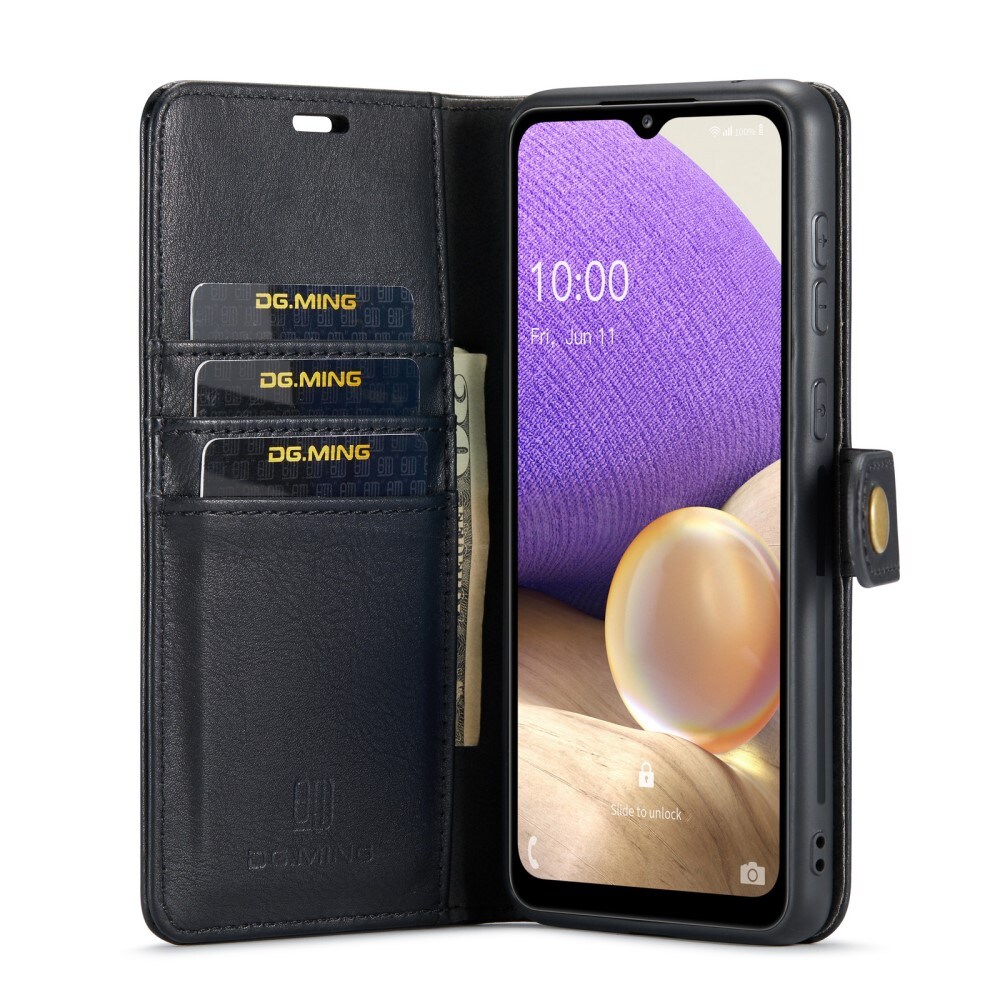 Samsung Galaxy A33 Plånboksfodral med avtagbart skal, Black