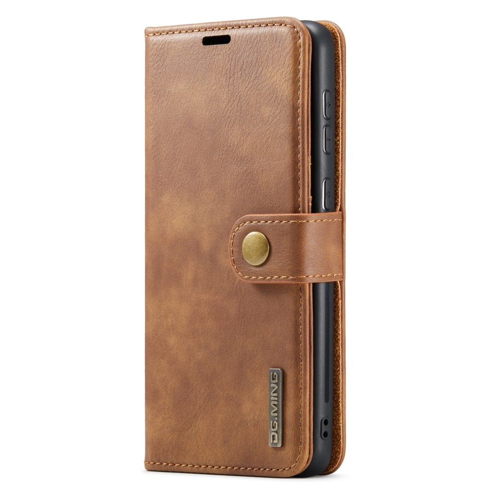 Samsung Galaxy A33 Plånboksfodral med avtagbart skal, cognac