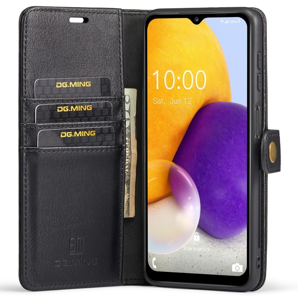 Samsung Galaxy A13 Plånboksfodral med avtagbart skal, svart