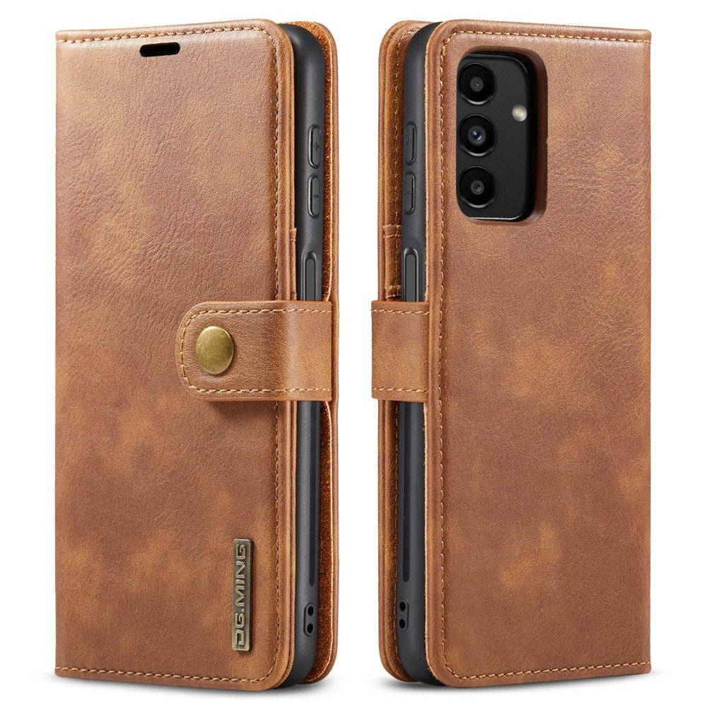 Samsung Galaxy A13 Plånboksfodral med avtagbart skal, cognac