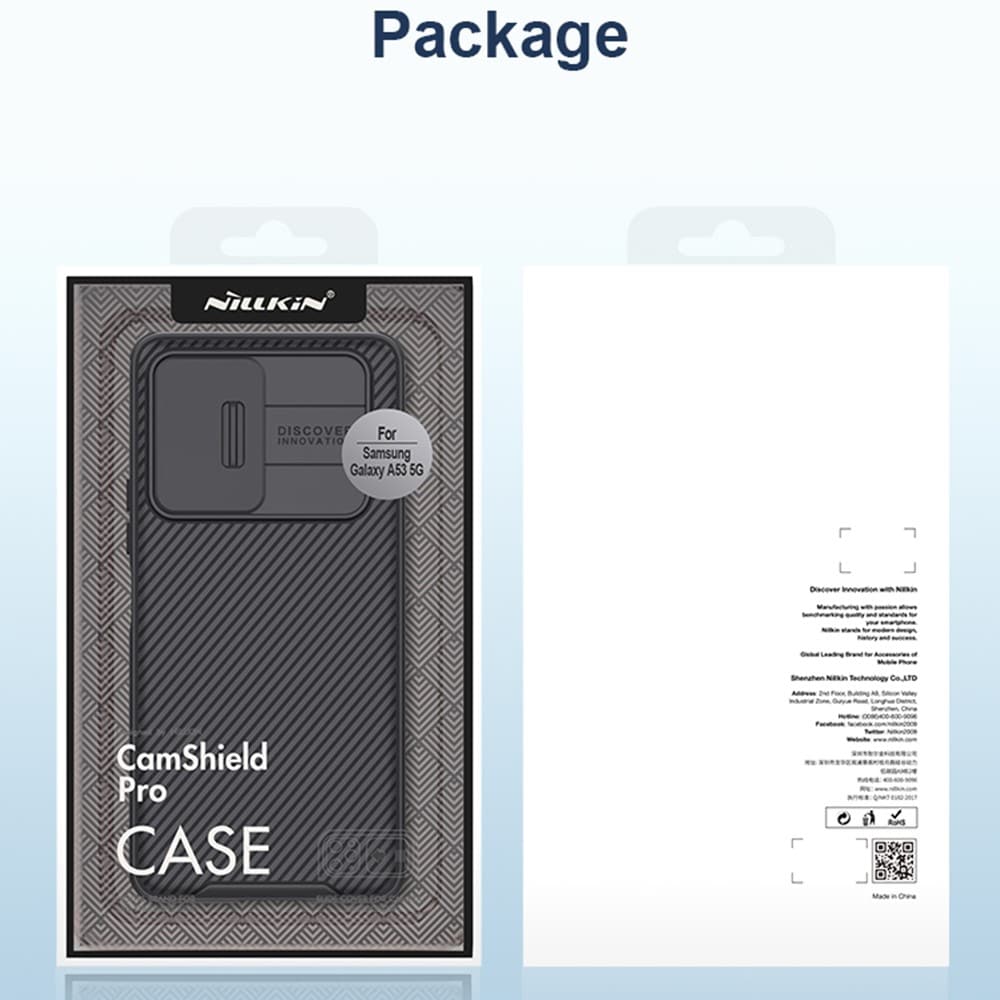 Samsung Galaxy A53 Skal med kameraskydd - CamShield, Svart
