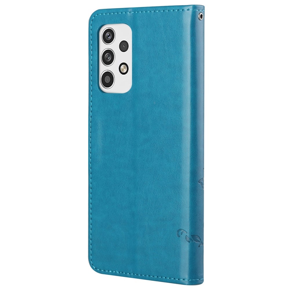 Samsung Galaxy A23 Mobilfodral med fjärilar, Blå