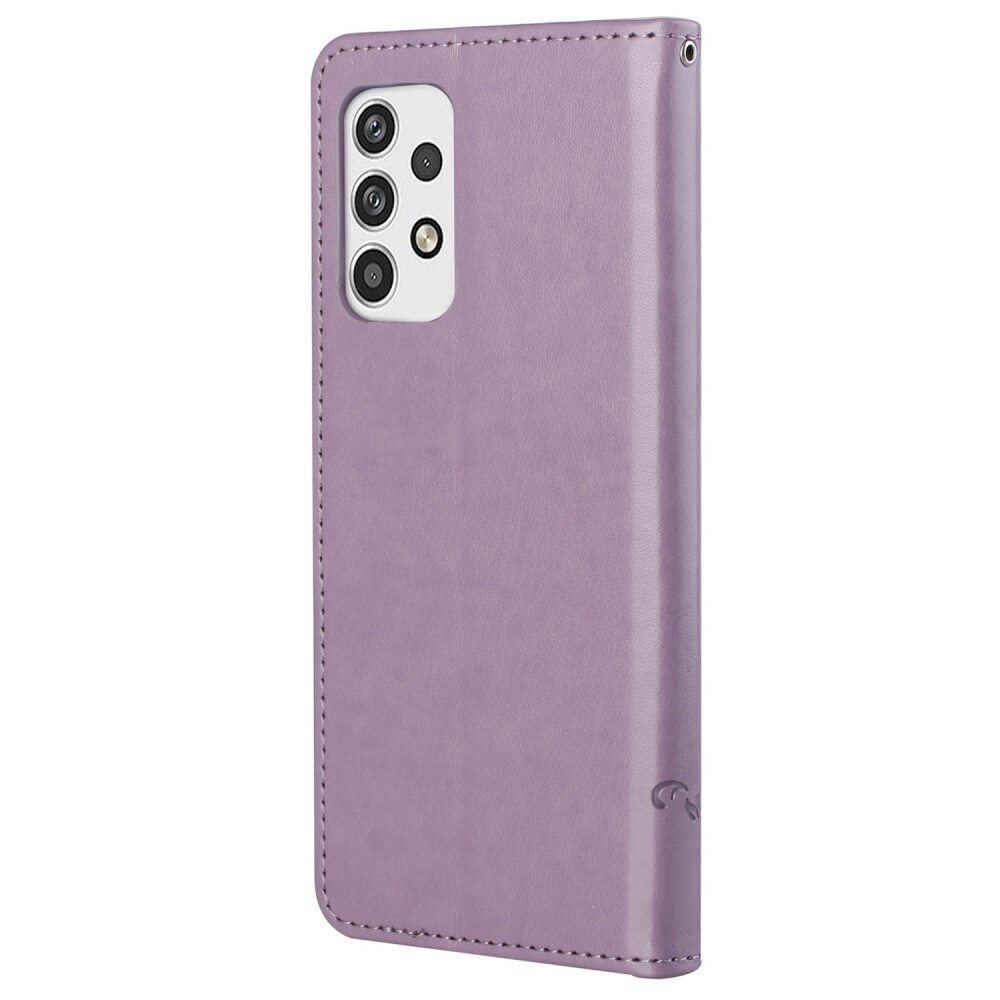 Samsung Galaxy A23 Mobilfodral med fjärilar, Lila