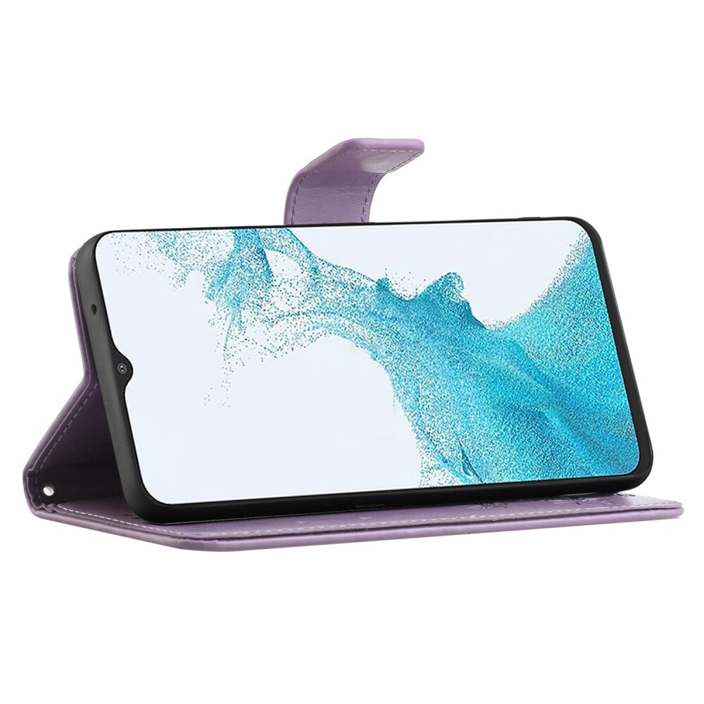 Samsung Galaxy A23 Mobilfodral med fjärilar, Lila