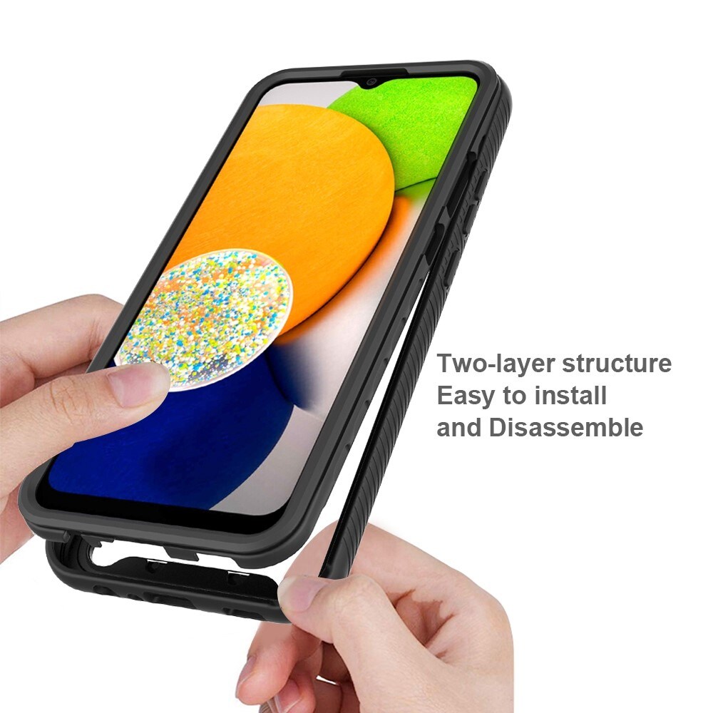 Samsung Galaxy A03 Mobilskal Full Protection, Svart