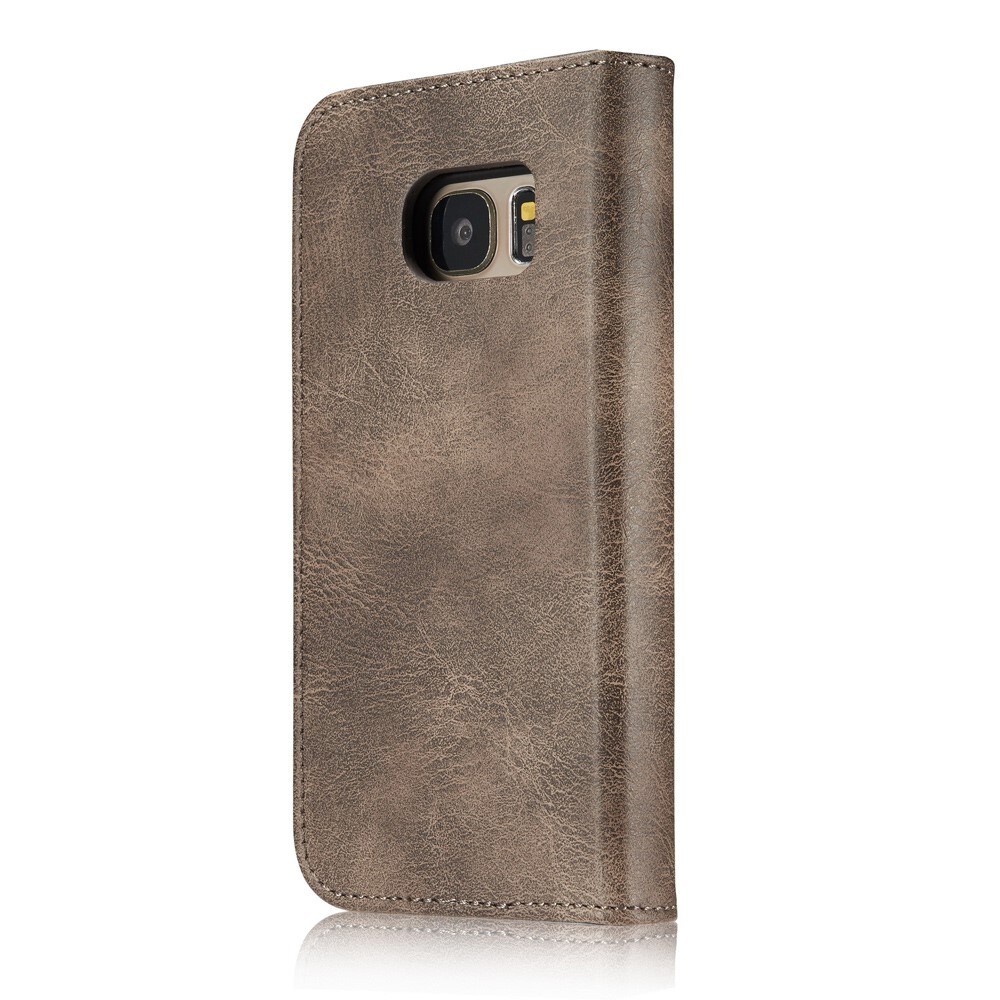 Samsung Galaxy S7 Plånboksfodral med avtagbart skal, Brun