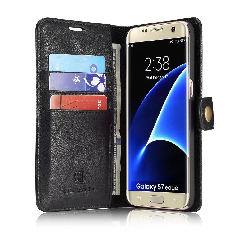 Samsung Galaxy S7 Edge Plånboksfodral med avtagbart skal, Black