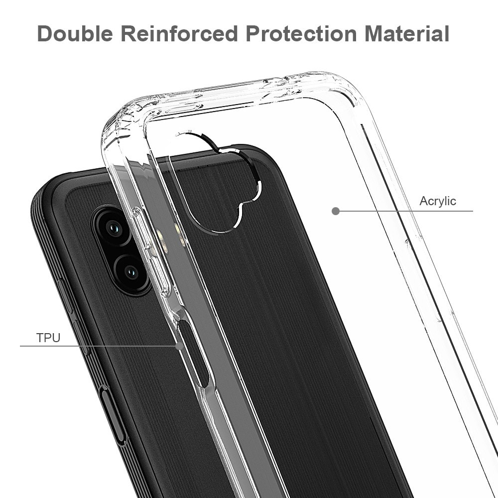 Samsung Galaxy Xcover 6 Pro Crystal Hybrid-skal, Genomskinlig