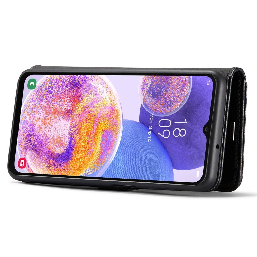 Samsung Galaxy A23 Plånboksfodral med avtagbart skal, Svart