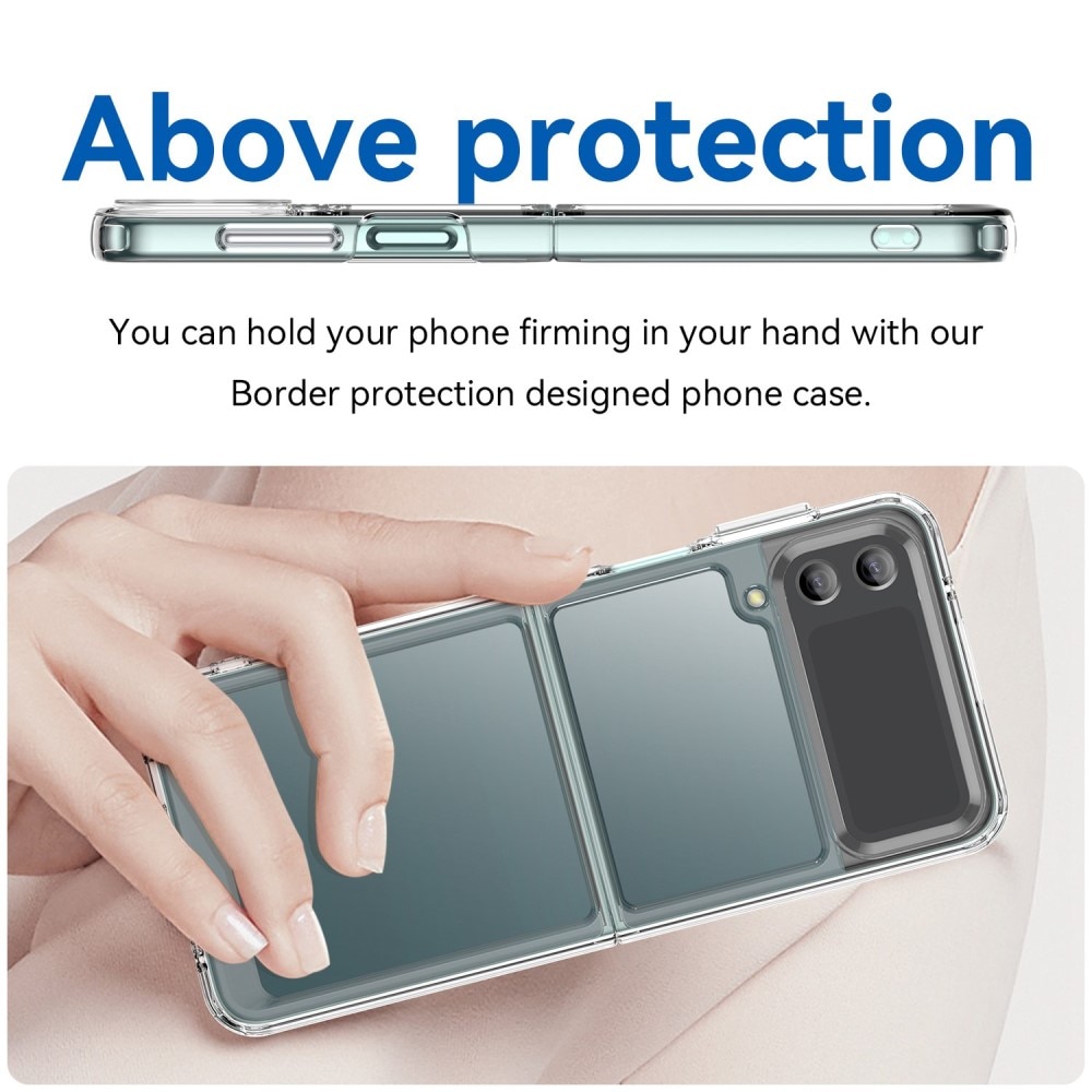 Samsung Galaxy Z Flip 4 Crystal Hybrid-skal, transparent