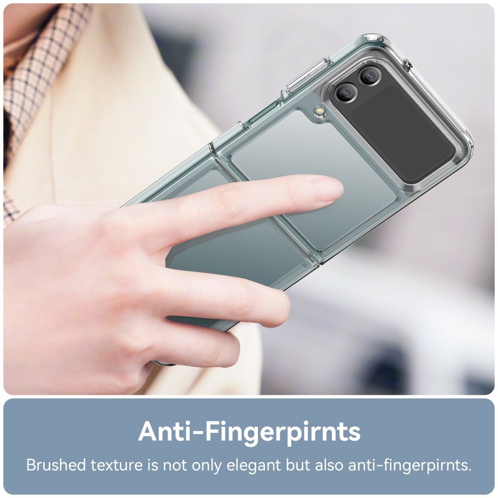 Samsung Galaxy Z Flip 4 Crystal Hybrid-skal, transparent