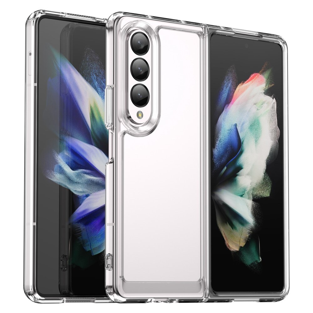 Samsung Galaxy Z Fold 4 Crystal Hybrid-skal, Genomskinlig