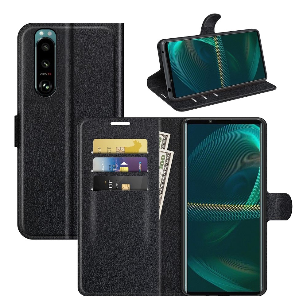 Sony Xperia 5 III Enkelt mobilfodral, Svart