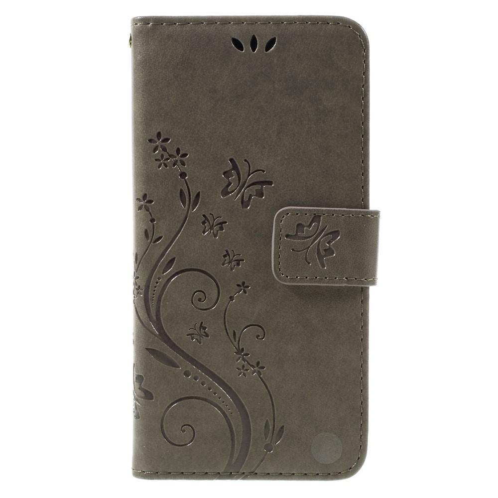 Sony Xperia X Mobilfodral med fjärilar, Grå