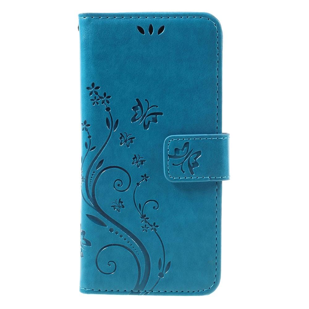 Sony Xperia X Mobilfodral med fjärilar, blå