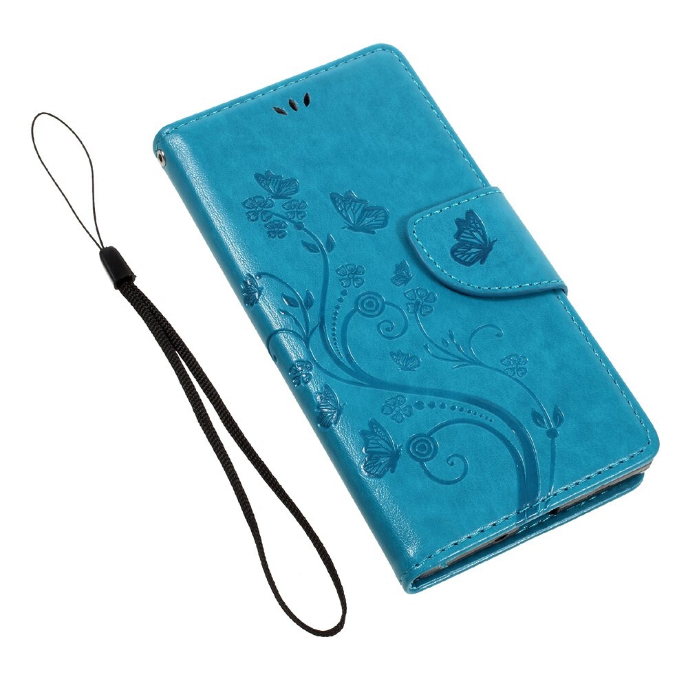 Sony Xperia XZ/XZs Mobilfodral med fjärilar, Blå