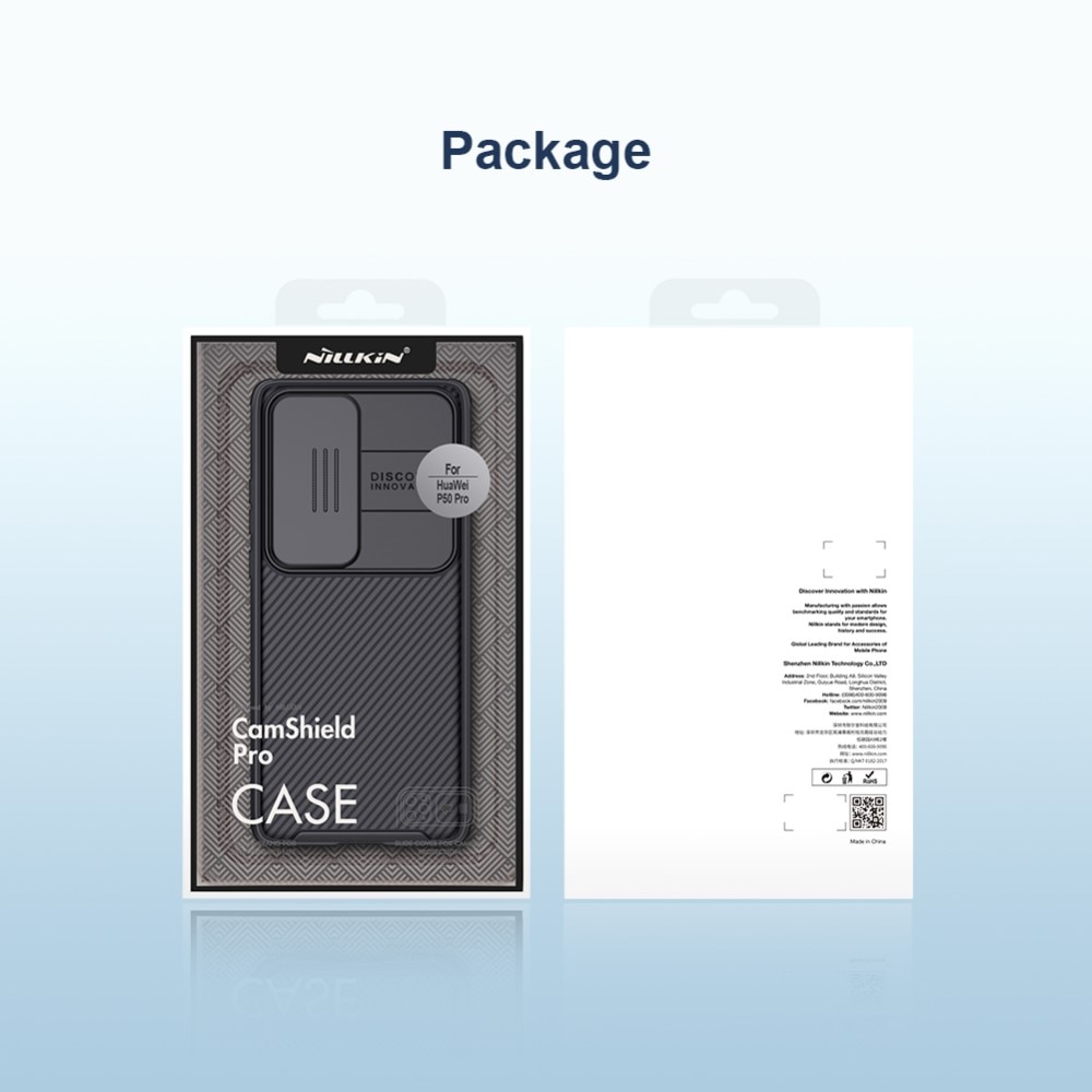 Huawei P50 Pro Skal med kameraskydd - CamShield, svart