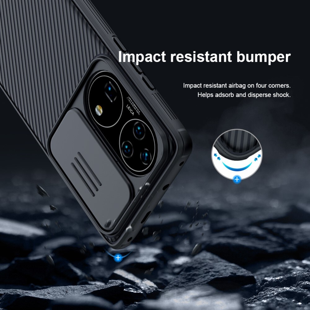 Huawei P50 Pro Skal med kameraskydd - CamShield, Svart