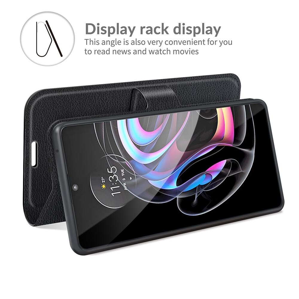 Motorola Edge 20 Pro Enkelt mobilfodral, Svart