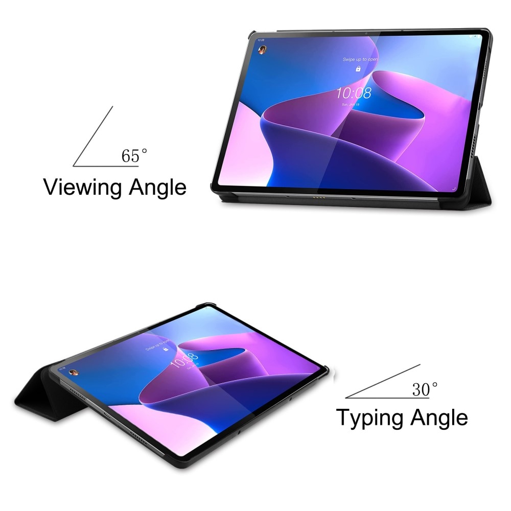  Lenovo Tab P12 Pro Tri-Fold Fodral, Svart