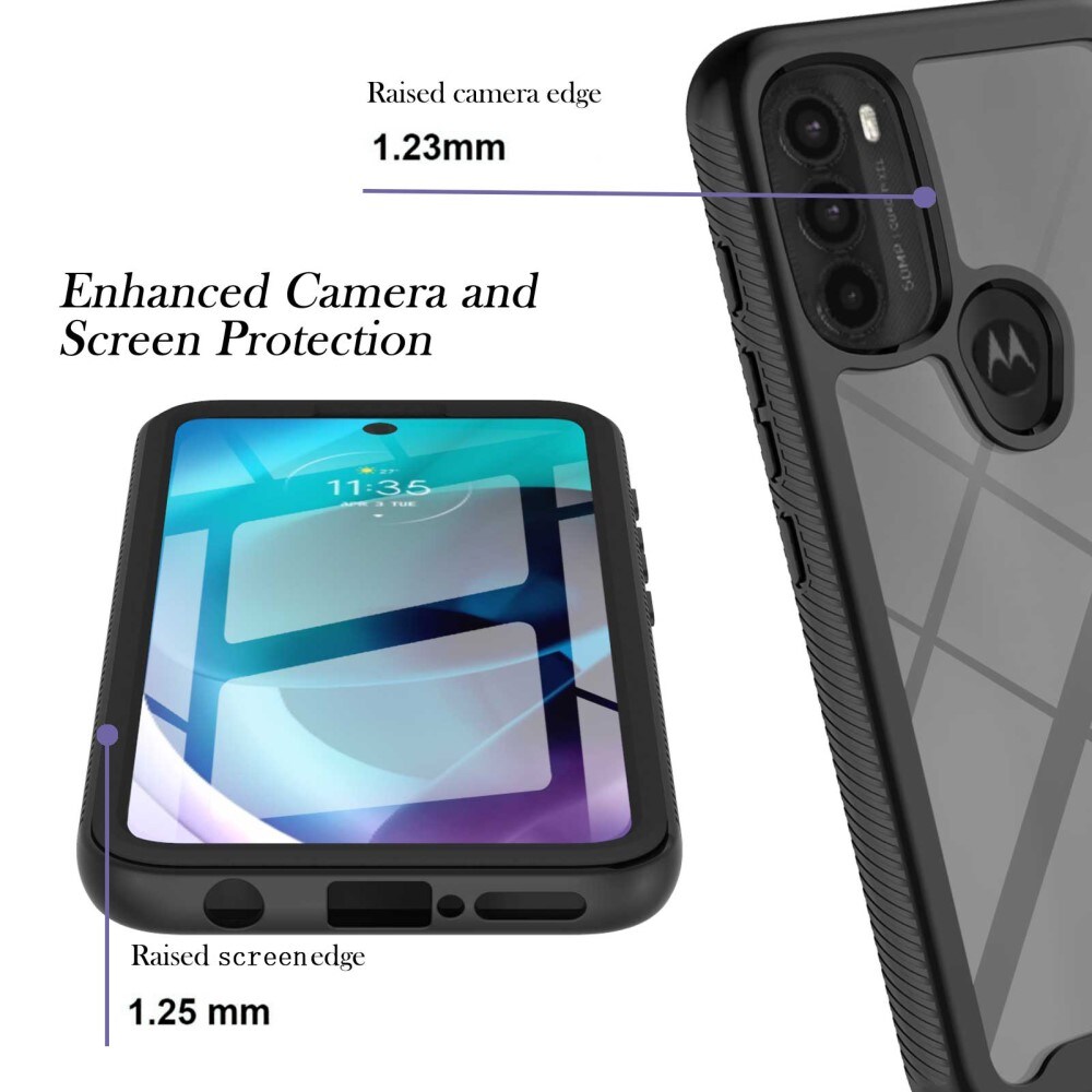 Motorola Moto G71 Mobilskal Full Protection, Svart