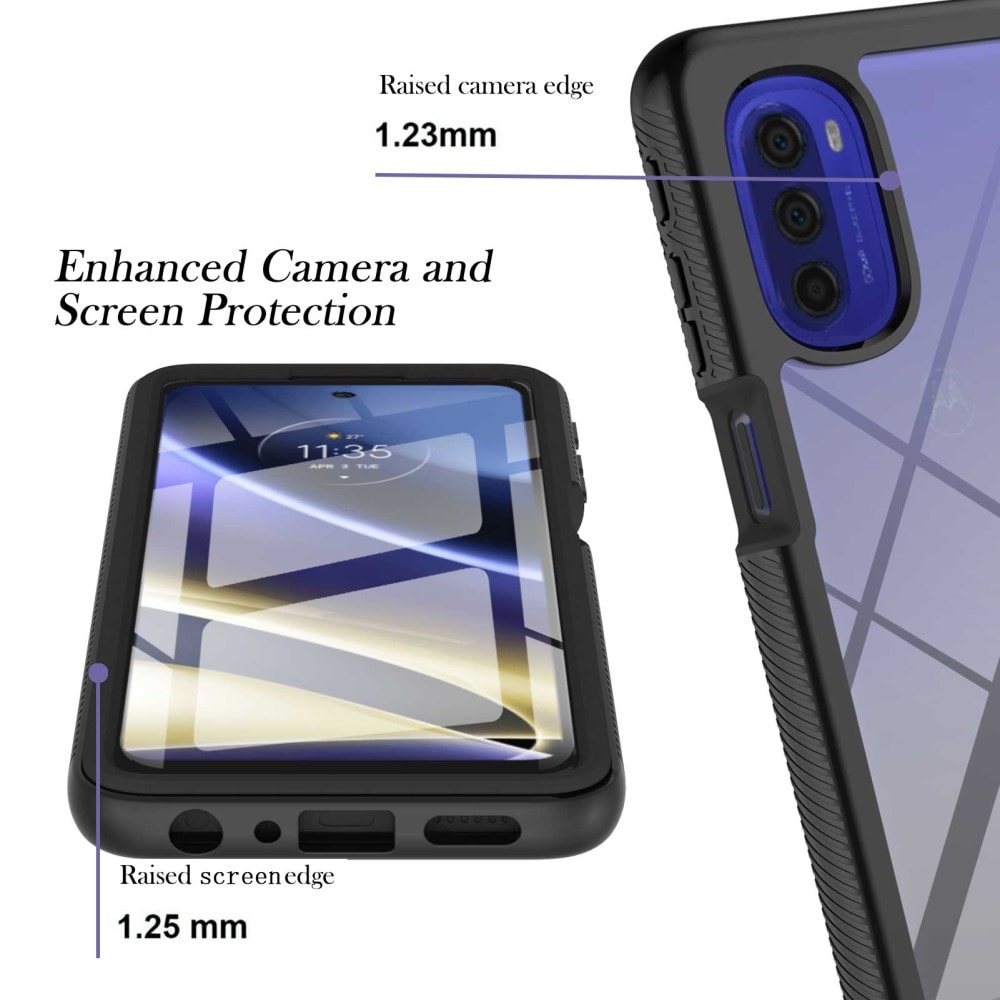 Motorola Moto G51 Mobilskal Full Protection, Svart