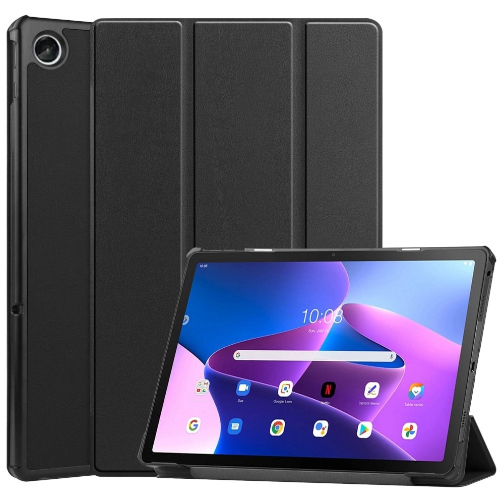 Lenovo Tab M10 Plus (3rd gen) Tri-Fold Fodral, svart