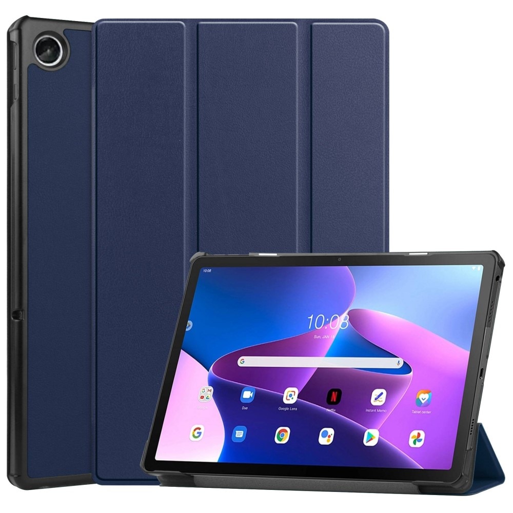  Lenovo Tab M10 Plus (3rd gen) Tri-Fold Fodral, Blå
