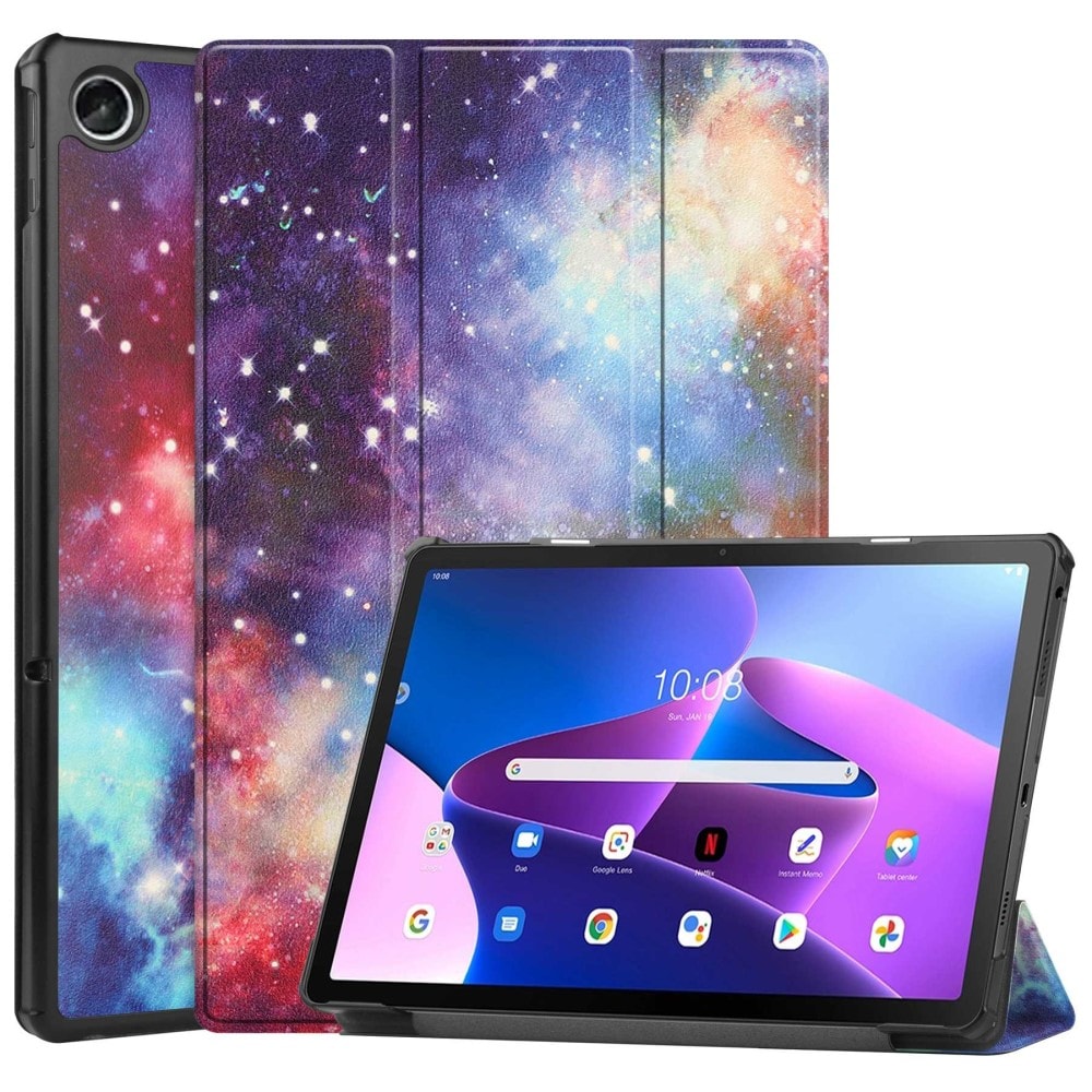  Lenovo Tab M10 Plus (3rd gen) Tri-Fold Fodral, Flerfärgad/Mönster