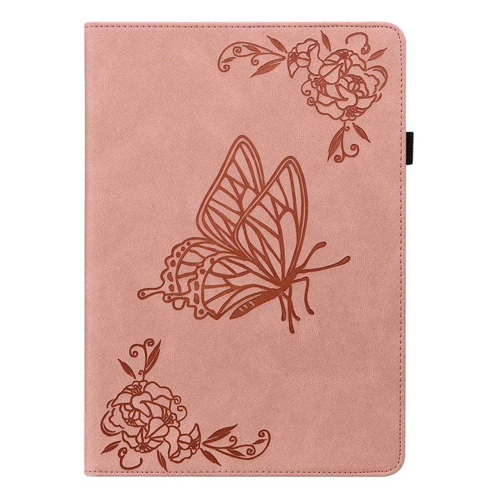  Lenovo Tab M10 Plus (3rd gen) Fodral med fjärilar, Rosa