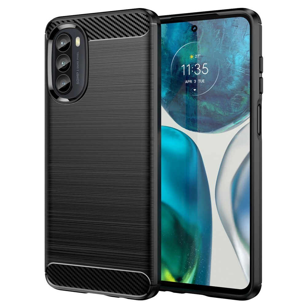 Motorola Moto G52 TPU-skal Brushed, Svart