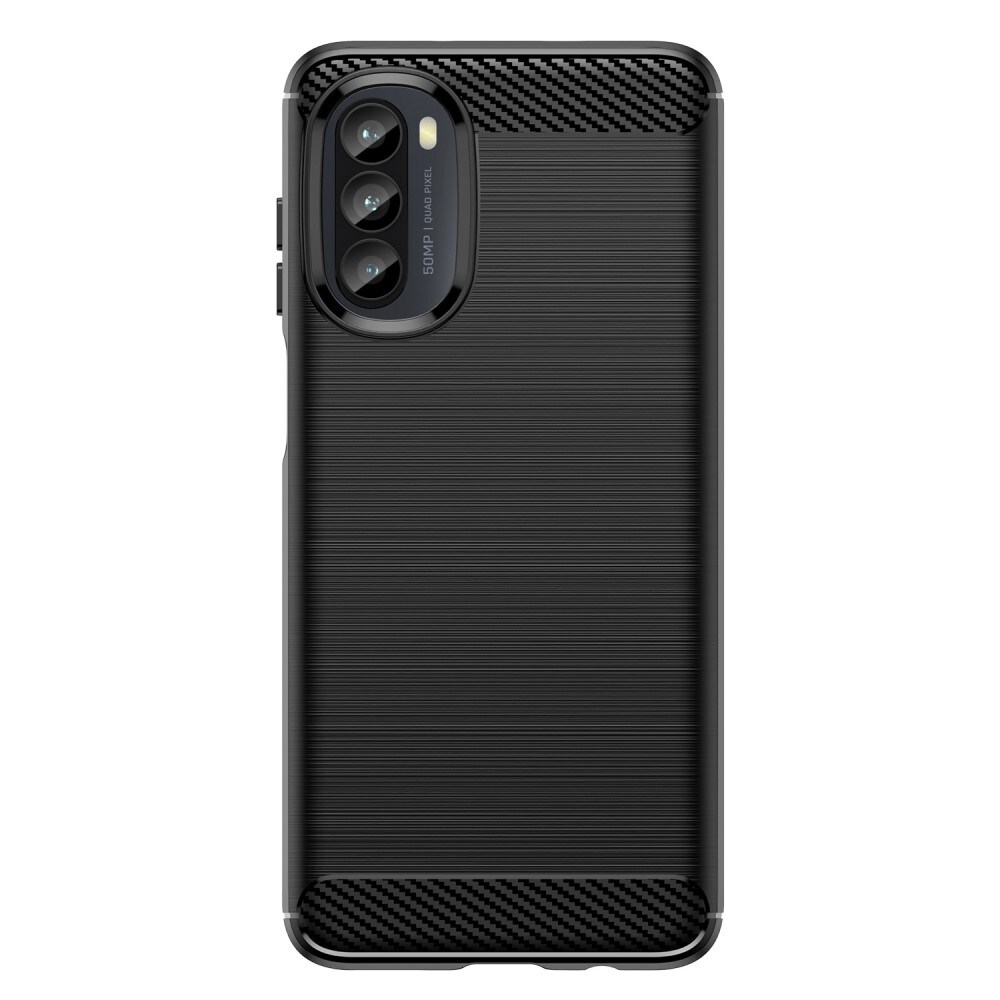 Motorola Moto G52 TPU-skal Brushed, Svart