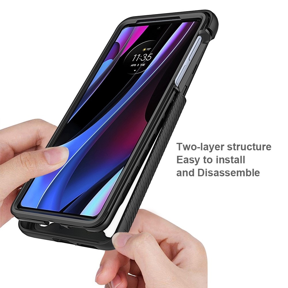 Motorola Edge 30 Pro Mobilskal Full Protection, Svart