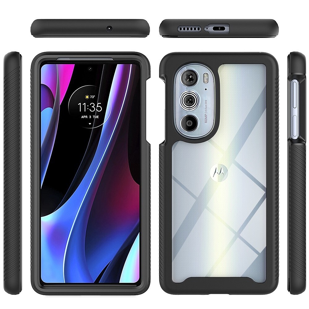 Motorola Edge 30 Pro Mobilskal Full Protection, Svart