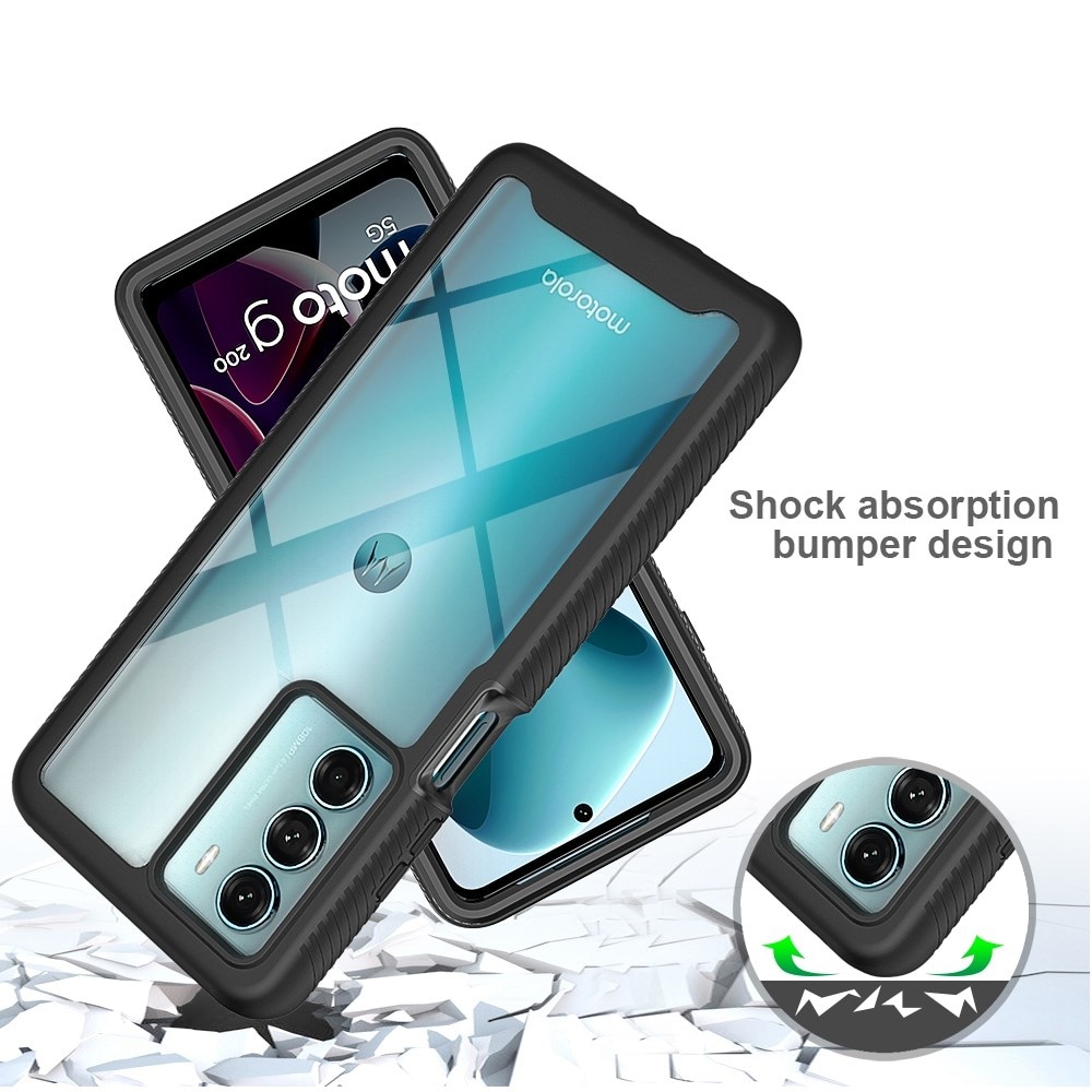 Motorola Moto G200 Mobilskal Full Protection, Svart