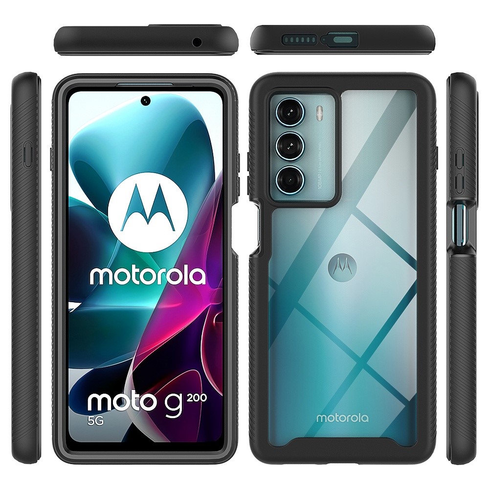 Motorola Moto G200 Mobilskal Full Protection, Svart