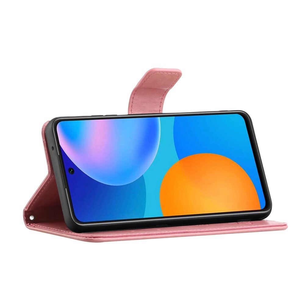 Xiaomi 11T/11T Pro Mobilfodral med fjärilar, Rosa