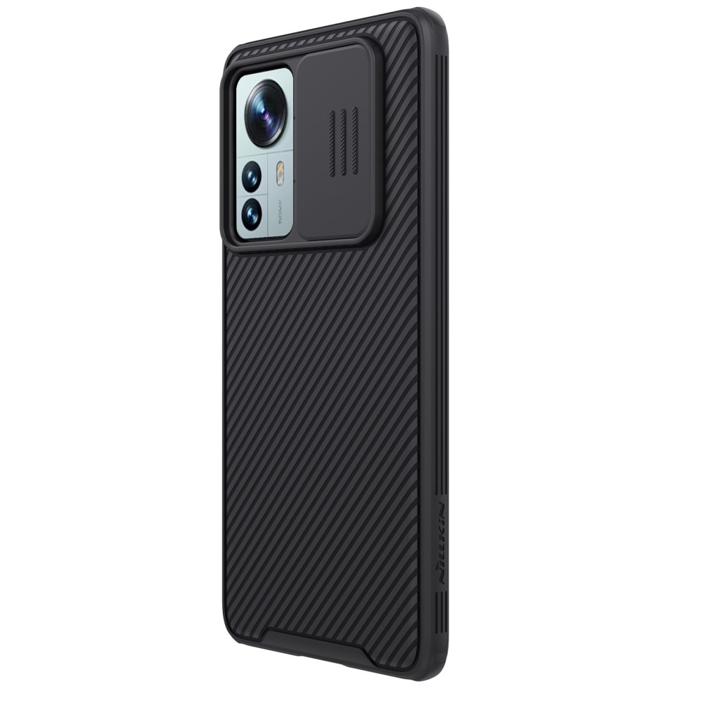 Xiaomi 12 Pro Skal med kameraskydd - CamShield, Svart