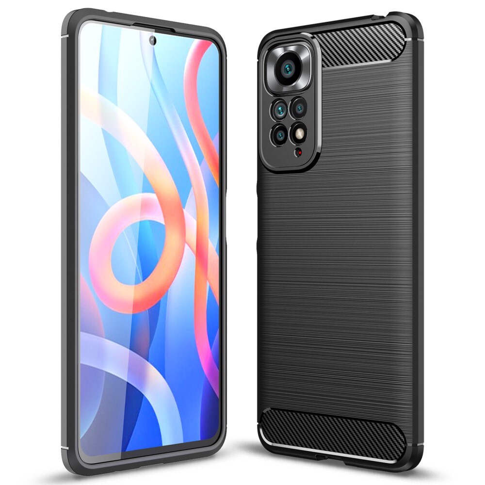 Xiaomi Redmi Note 11 TPU-skal Brushed, Svart